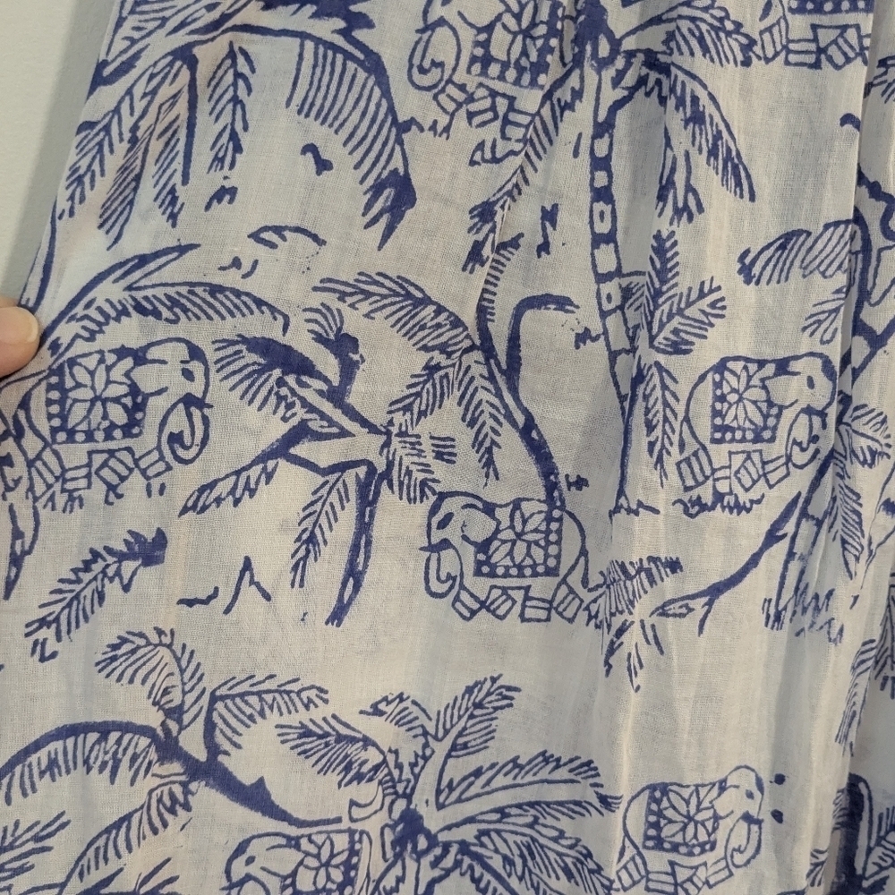 Roller Rabbit Palm Tree Print Tunic Tank - Picture 4 of 6